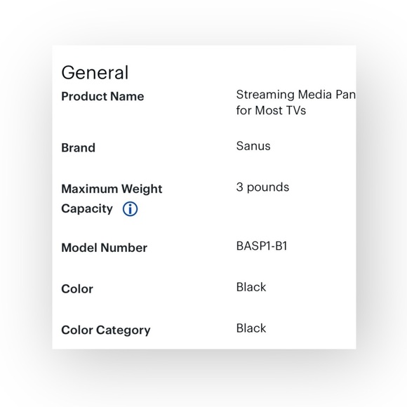 new Sanus  Streaming Box Panel Mount Bracket  Amazon Fire TV Stick Compatible - Picture 12 of 16